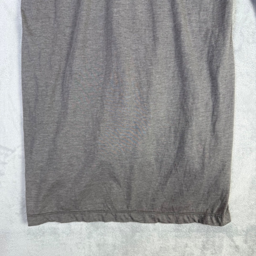 JW Los Angeles Tunic Top Women Medium Gray Embroidered V-Neck 3/4 Sleeve Boho - Picture 15 of 15